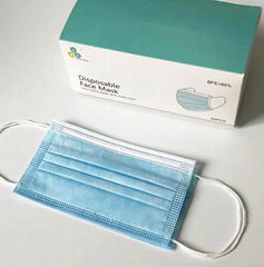 In Stock China Facemask Earloop Masque Disposable 3ply Medical Face Mask