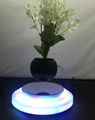 rotating hexagon magnetic floating levitate air bonsai pot planter for gift 