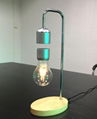 wooden base magnetic floating levitation led bulb lamp lighting 