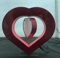 heart shape magnetic floating levitate pop photo frame display racks  4