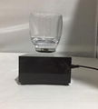 360 rotating square base wirless magnetic floating water cup 