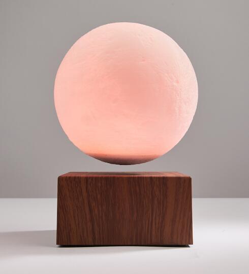 rechargeable maglev floating levitation moon lamp lighting change