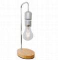 new Wooden base maglev floating levitation  led bulbs lamp 