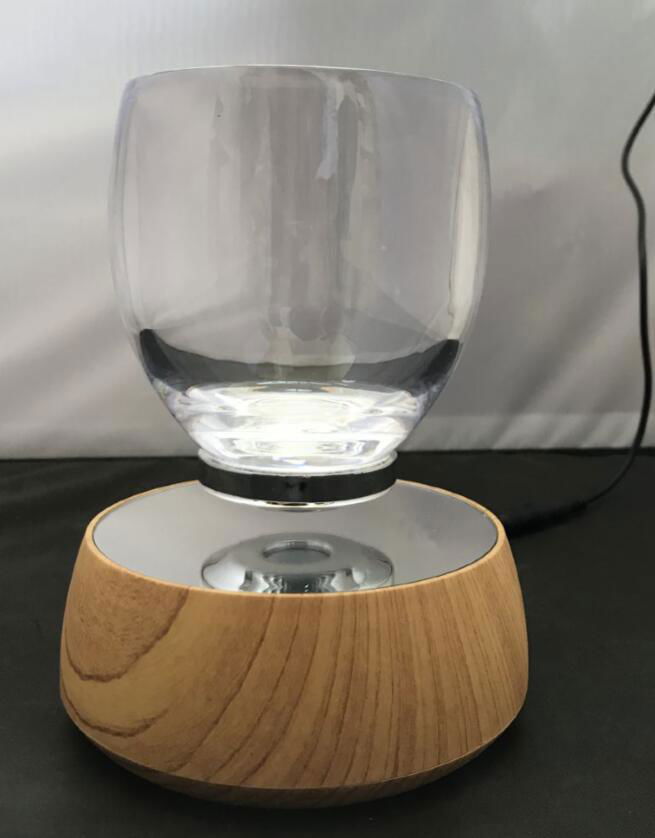 magnetic floating  levitation cup glass display stand 3