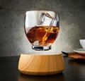 magnetic floating  levitation cup glass display stand 4