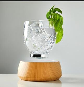 magnetic floating  levitation cup glass display stand 5