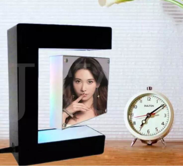 acrylic led magnetic levitation display photo frames gift decor  2