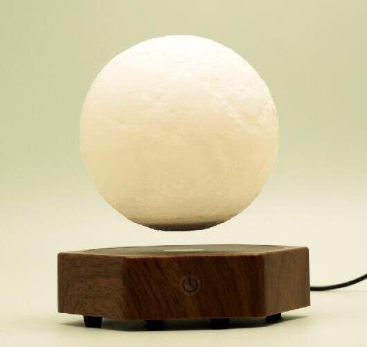 new magic rotating maglev floating levitating moon ball lamp  5