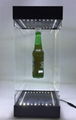 new transparent case magnetic floating levitate pop jewelry beer bottle display