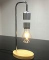 new Wooden base maglev floating levitation  led bulbs lamp  3