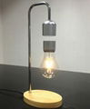 new Wooden base maglev floating levitation  led bulbs lamp 