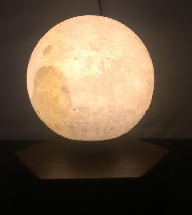   Magnetic Levitating floating moon planet lamp 5inch  2
