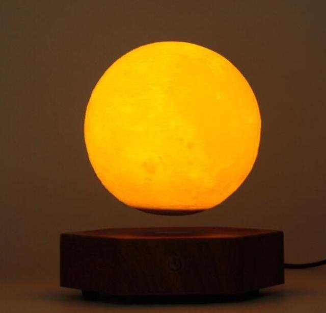   Magnetic Levitating floating moon planet lamp 5inch  3