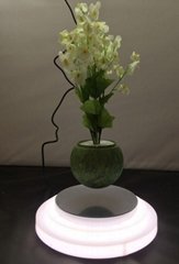 rotating colorful led ligh levitation Floating Bonsai Plant Pot
