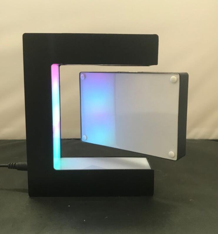 acrylic led magnetic levitation display photo frames gift decor  3