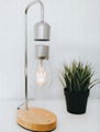 wooden base magnetic floating levitation led bulb lamp lighting 