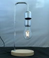 wooden base magnetic floating levitation led bulb lamp lighting 