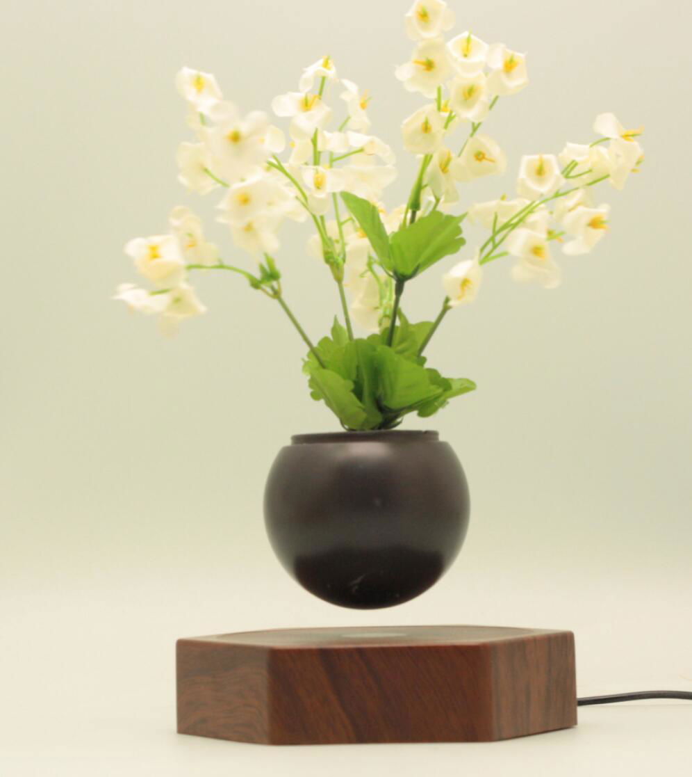 new rotating maglev floating levitating plant  pots for decor