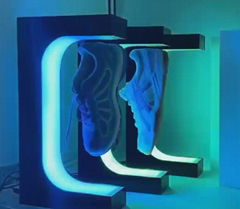 NEW customize magnetic floating levitaiton shoes sneaker display racks