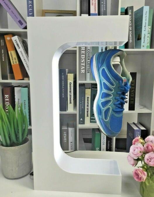 NEW customize magnetic floating levitaiton shoes sneaker display racks 4