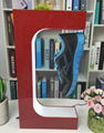 customize logo magnetic levitation rotating shoe advertisment display rack 