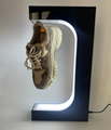 360 rotating led light magnetic levitation floating sneaker shoes display stand 