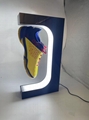 360 rotating led light magnetic levitation floating sneaker shoes display stand  6