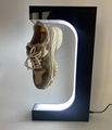 rgb led light magnetic levitation rotating shoes sneaker bottle display rack