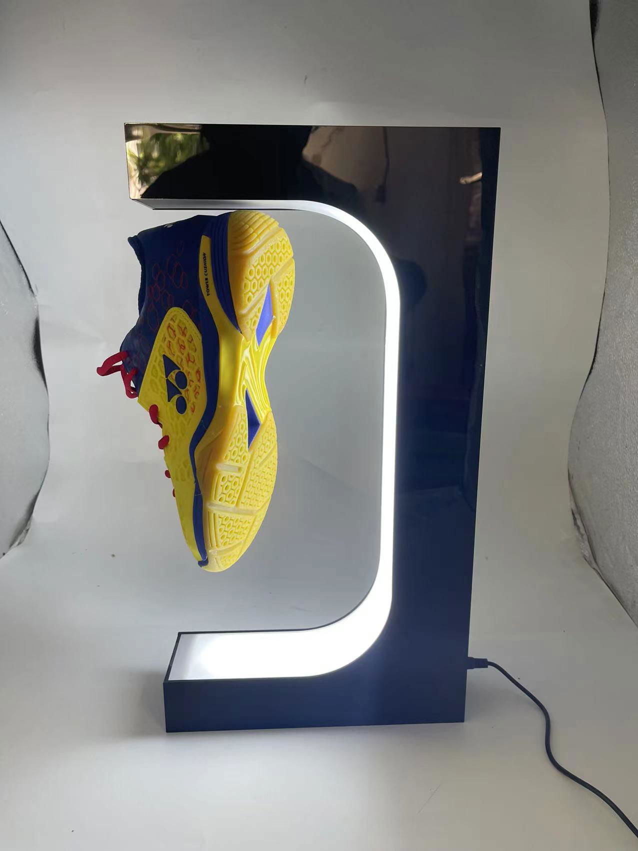 new magnetic levitation e shape floating shoes sneaker display racks 2