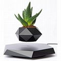 new creative magnetic floating levitation rotating plant flowerpot bonsai potted