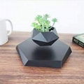 new creative magnetic floating levitation rotating plant flowerpot bonsai potted