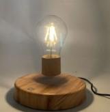 round base magnetic levitation bottom desk lamp light bulb  2