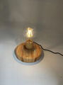 round base magnetic levitation bottom desk lamp light bulb 