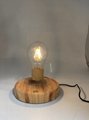 round base magnetic levitation bottom desk lamp light bulb 
