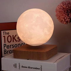 Modern bedroom moon light Magnetic floating moon lamp magnetic rotating 