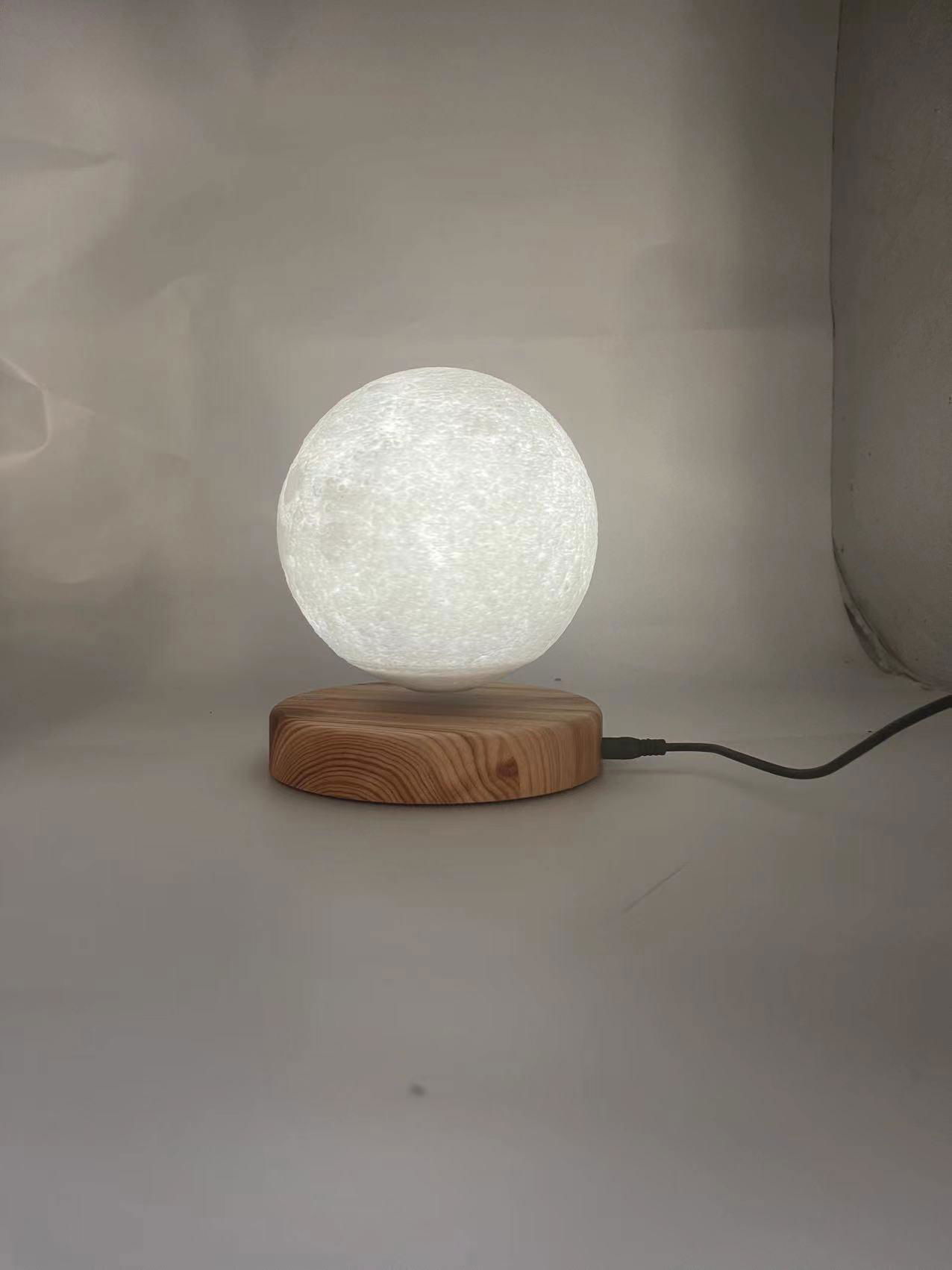 hotsale factory magnetic levitation desk luna ,floating 6inch moon light  2