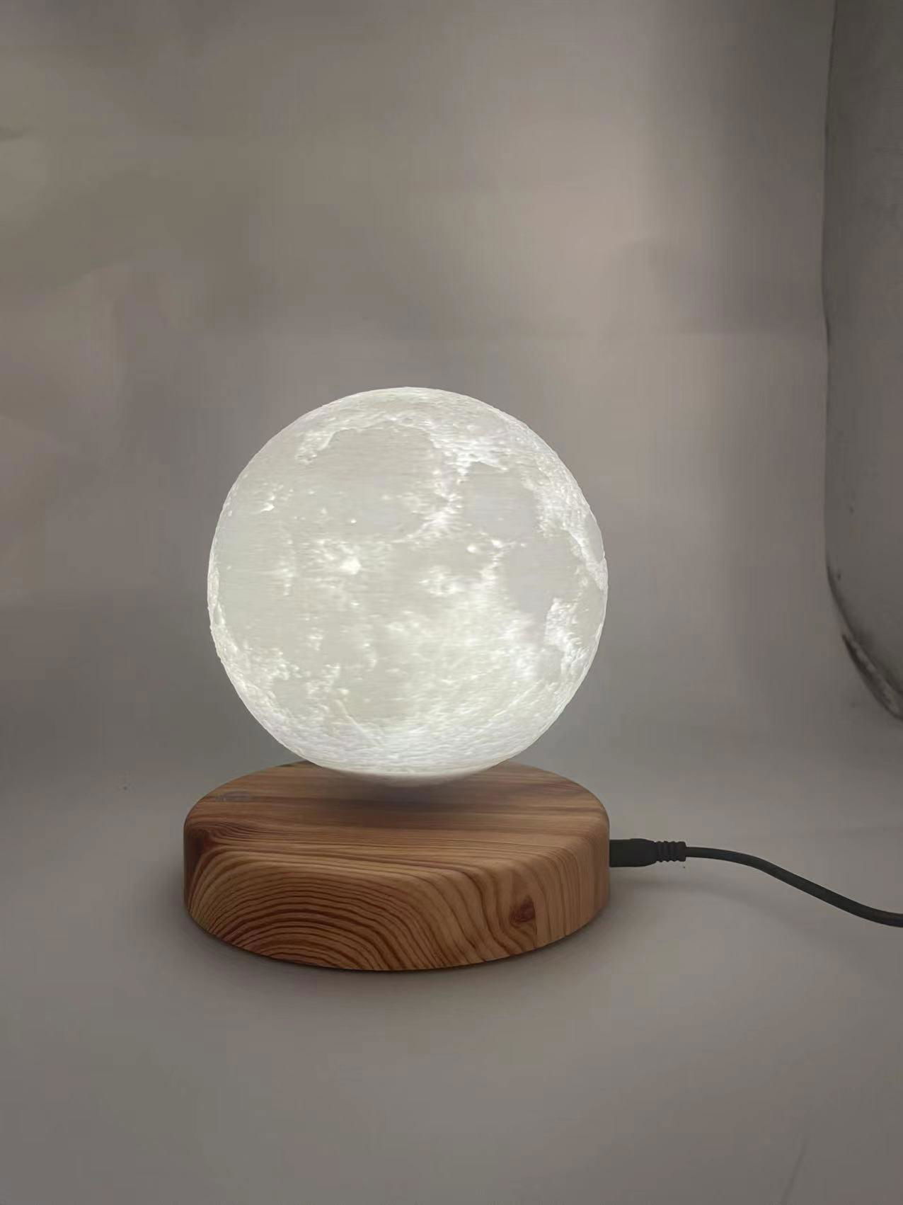 hotsale factory magnetic levitation desk luna ,floating 6inch moon light  4