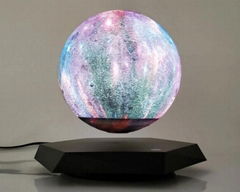  Creative 3D Magnetic starry Night Light Rotating Led Luna Floating Lamp