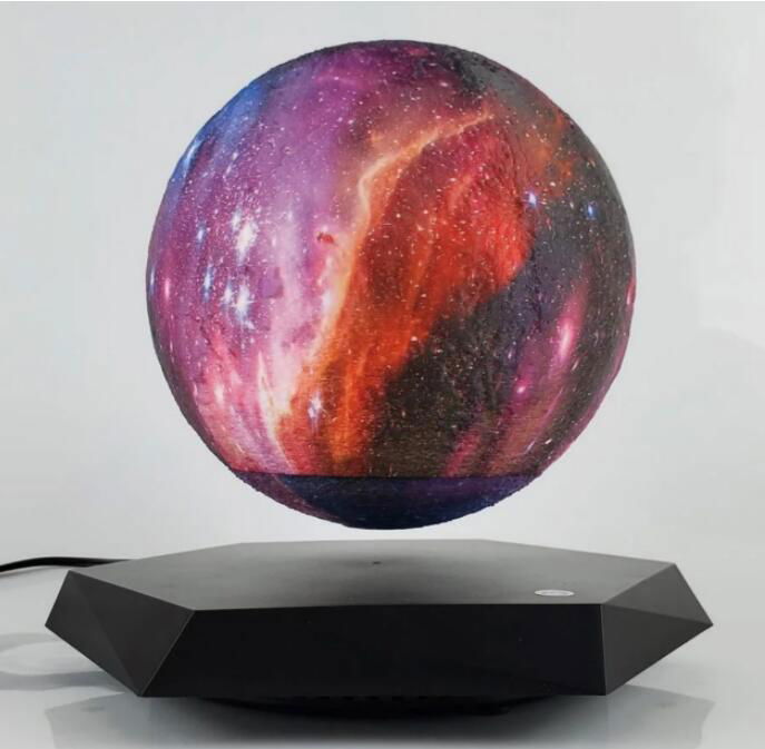  Creative 3D Magnetic starry Night Light Rotating Led Luna Floating Lamp 2