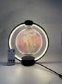 360 rotating magnetic levitation floating bluetooth spaker with moon lamp 