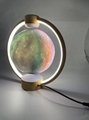 360 rotating magnetic levitation floating bluetooth spaker with moon lamp 