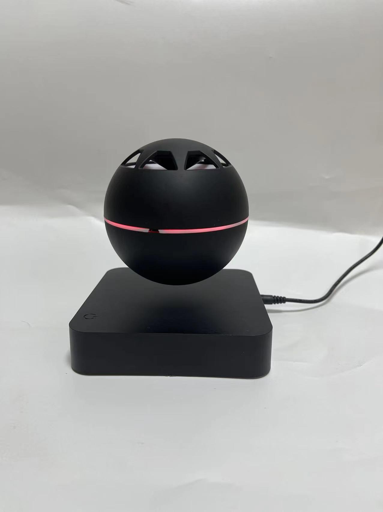 wooden base magnetic levitaiton desk floating bluetooth speaker light for gift  2