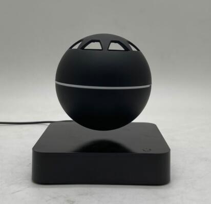 wooden base magnetic levitaiton desk floating bluetooth speaker light for gift