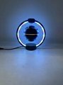 metal frame magnetic levitation floating bluetooth egg speaker with led light 