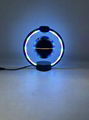 metal frame magnetic levitation floating bluetooth egg speaker with led light 