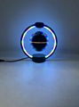 metal frame magnetic levitation floating bluetooth egg speaker with led light 