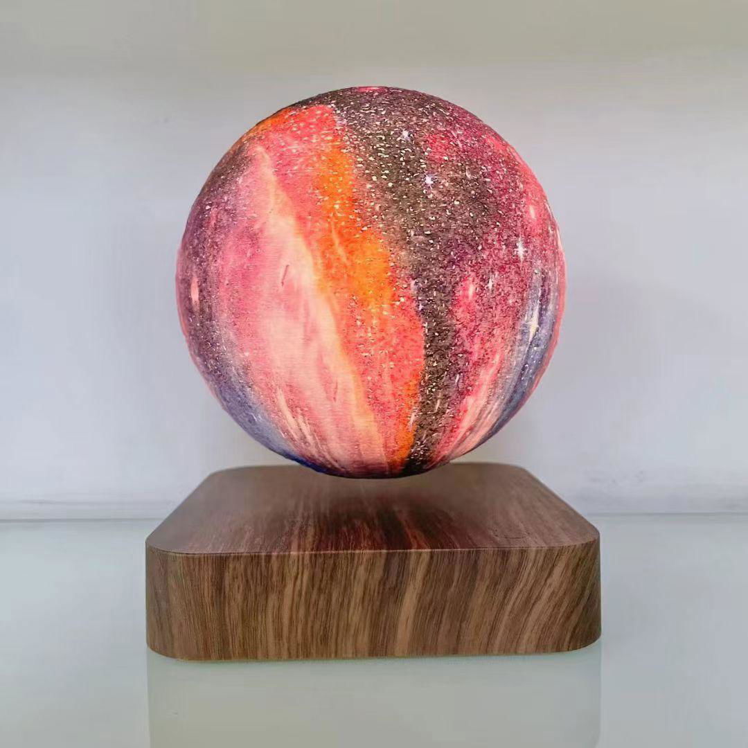 square base magnetic levitation floating starry moon lamp light 6inch for gift  3