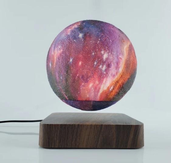 square base magnetic levitation floating starry moon lamp light 6inch for gift 