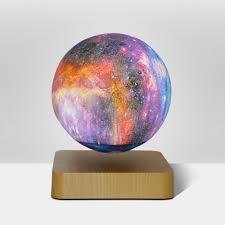 360 rotating magnetic levitation floating galaxy starrymoon lamp light for gift  2