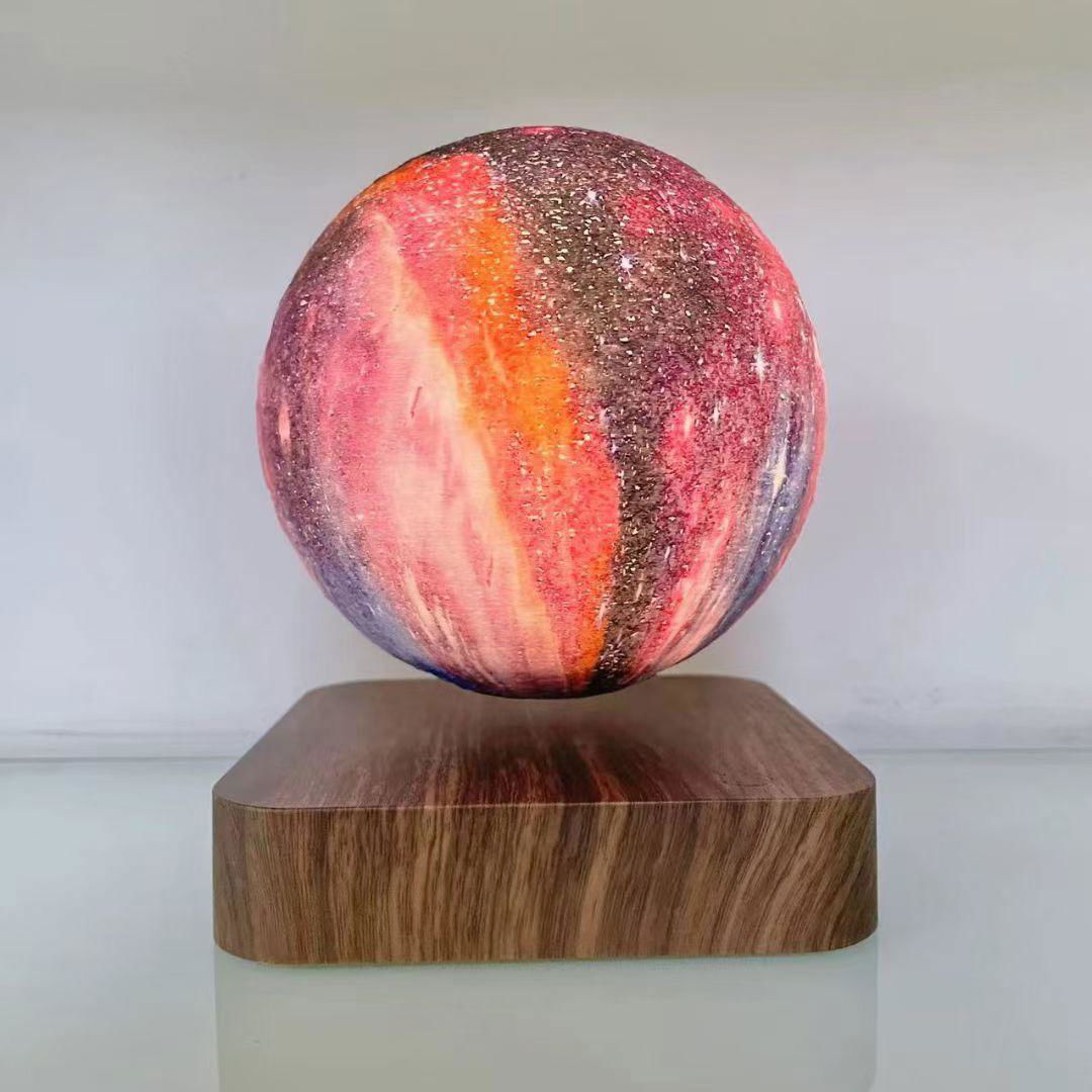 360 rotating magnetic levitation floating galaxy starrymoon lamp light for gift 